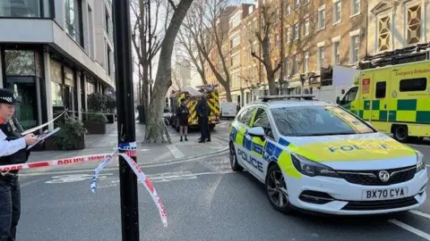 Tottenham Street: Fire crews tackle central London blaze