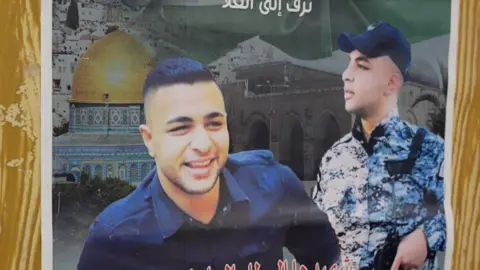 BBC The poster shows a smiling image of the murdered young man