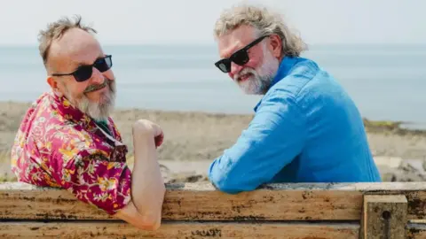 BBC/SOUTH SHORE PRODUCTIONS/PA WIRE Dave Myers, pictured with fellow Hairy Biker Si King, died in February