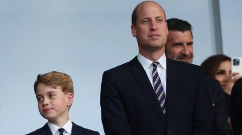 Prince George and Prince William in Berlin