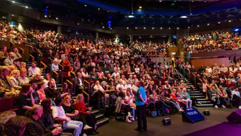 LIFI A packed audience at Leeds Playhouse during last year's LIFI festival 