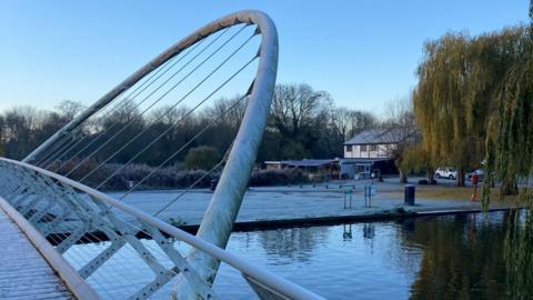 Butterfly Bridge, over the River Great Ouse in Bedford
