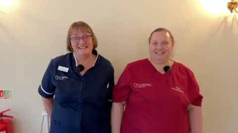 Louise Harrison (Left) Sarah (right)