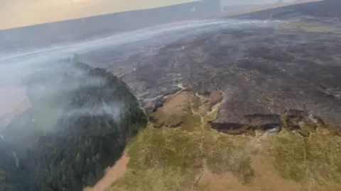 Moorland from the air