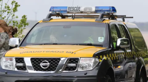 BBC HM Coastguard vehicle