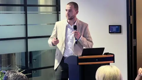 Jersey has 'good alternative' to change into a crypto hub 1 BBC Man giving speech