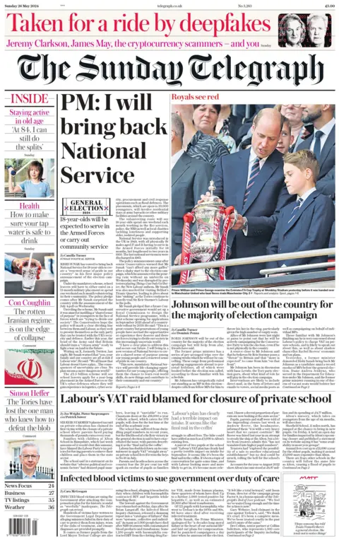 Sunday Telegraph: PM I will bring back National Service