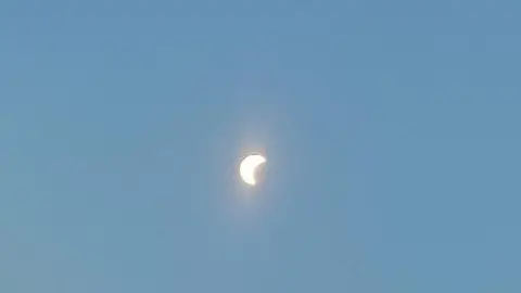 Ella Part of the sun covered by the moon in Braunstone
