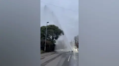 Burst water main