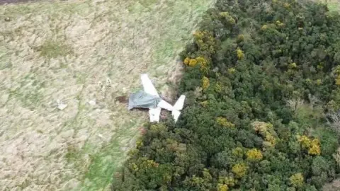 The plane crashesd near Kinglassie, Fife.