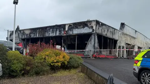 Michelle Knight-McQuillan A car showroom destroyed after a fire
