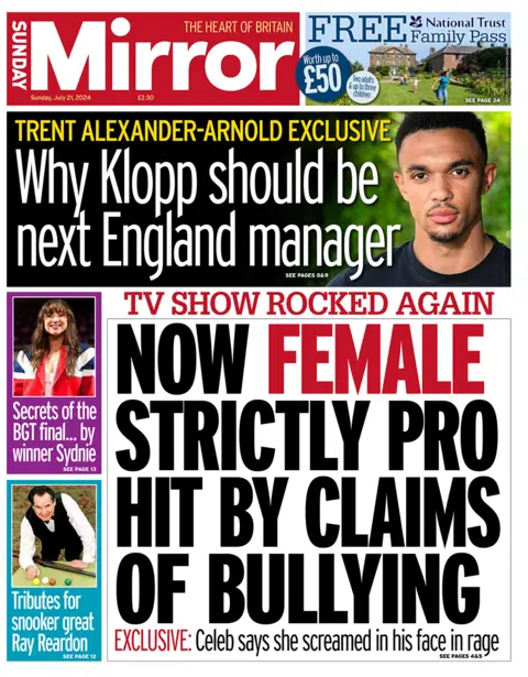  "Now female strictly pro hit by claims of bullying" 