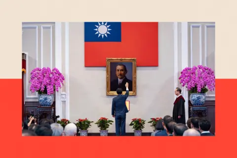 How Taiwan is preparing for a China attack with acting, fake blood and fake missile attacks 48 Shufu Liu / Office of the President/Anadolu via Getty Images Taiwan's new president takes oath of office to begin his serve as Taiwan's eighth president