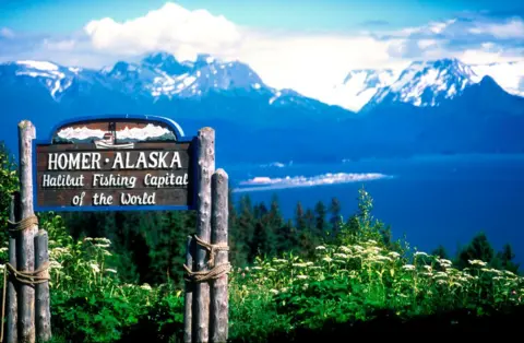 Homer Alaska sign