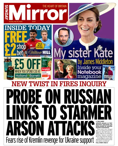  "Probe on Russian links to Starmer arson attacks"