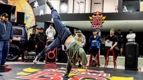 Red Bull Australia/Ken Leanfore A b-girl competes to qualify for the Red Bull BC One World Final