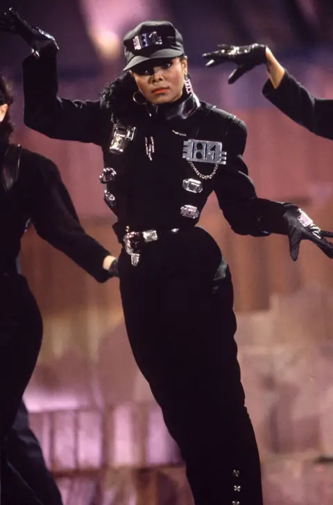 Rex Features Janet Jackson performs Rhythm Nation in Antwerp, Belgium in 1989