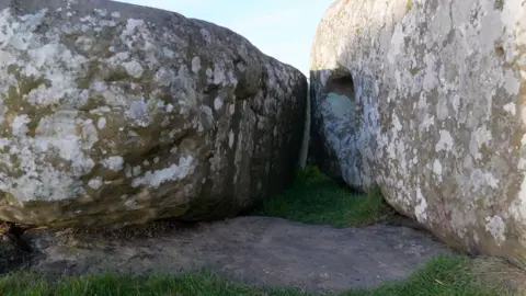 Gwyndaff Hughes/BBC Altar Stone at Stonehenge