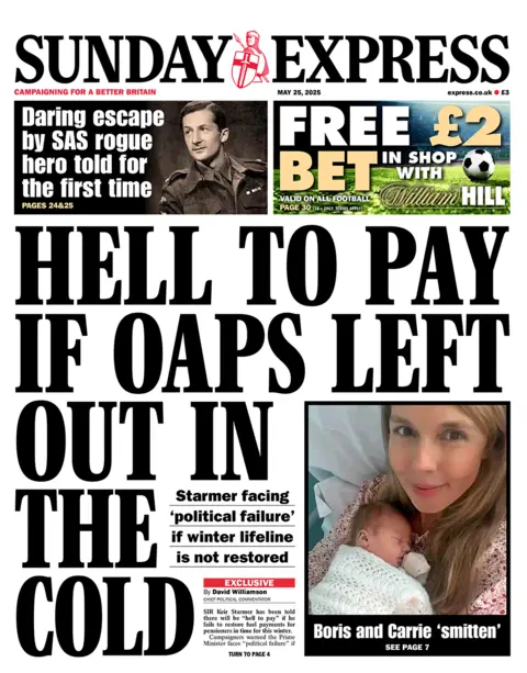  "HELL TO PAY IF OAPs LEFT
out in the cold"