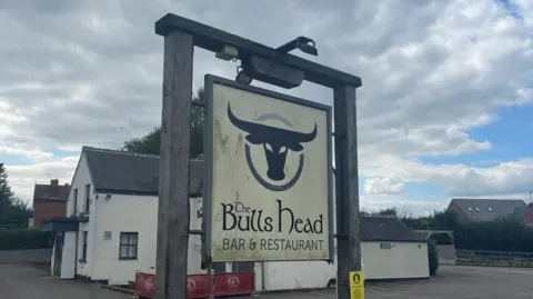 Sign outside Bulls Head