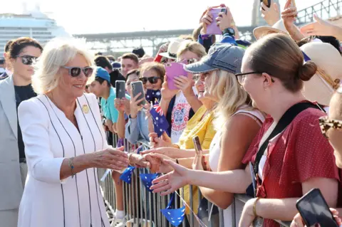 Reuters Queen Camilla meeting the crowds in Sydney