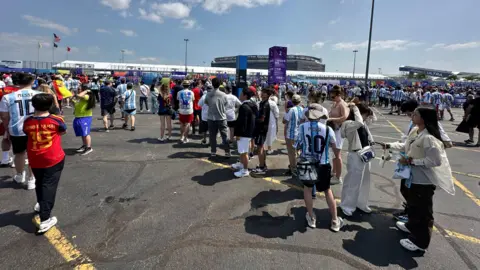 Queues outside the 2026 World Cup final stadium