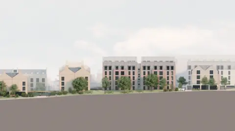 brown+company The plans show what the new buildings would look like from Heavitree Road. The plans include landscaping.