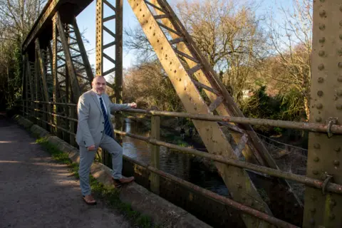 City of Wolverhampton Council Councillor Craig Collingwood at Smestow Valley Local Nature Reserve