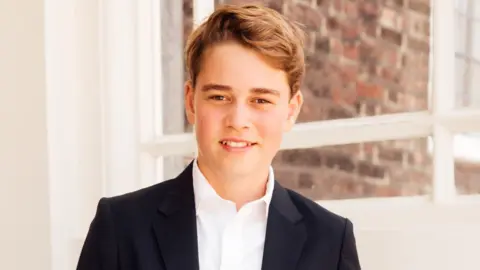 Prince George in a suit