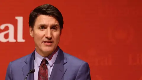 Justin Trudeau speaks at an event