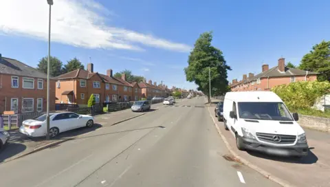 Google A streetview image of Stephenson Drive in Leicester