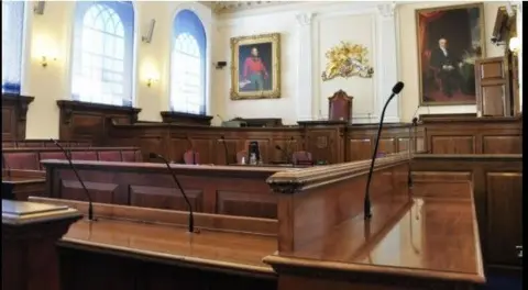 BBC The chamber in the States of Guernsey