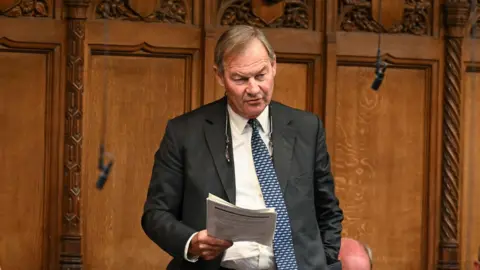 PA Media Independent MP Rupert Lowe during Prime Minister's Questions in the House of Commons