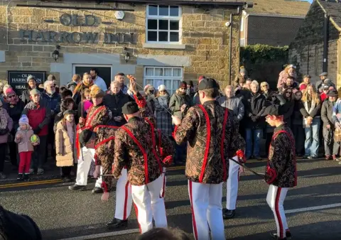 Grenoside sword dancers draw crowds