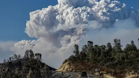 EPA A plume of smoke from the Park Fire