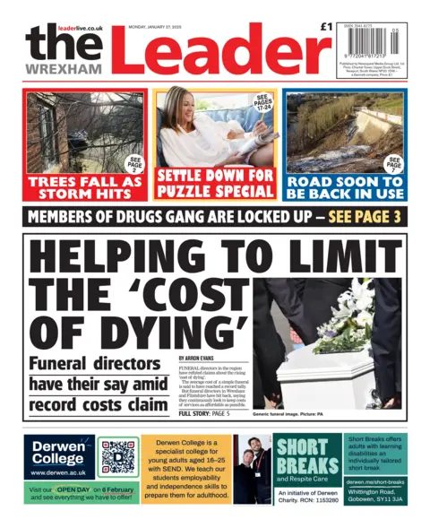 Wrexham Leader Wrexham Leader headlined: Helping to limit the cost of dying