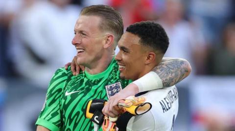 England goalkeeper Jordan Pickford and Trent Alexander-Arnold made vital contributions in the win on penalties against Switzerland