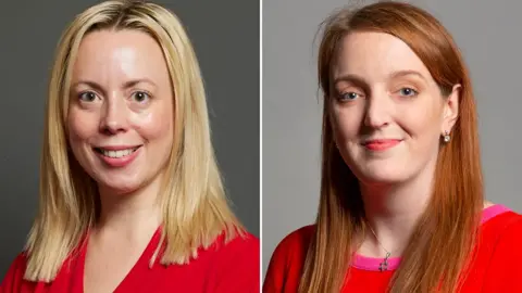 Sarah Hall, MP for Warrington South, and Charlotte Nichols, MP for Warrington North