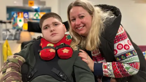 BBC Jenny Anderson and her son George