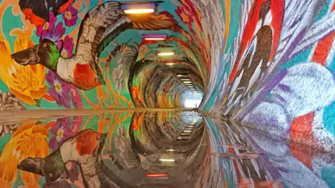 Colorful tunnel