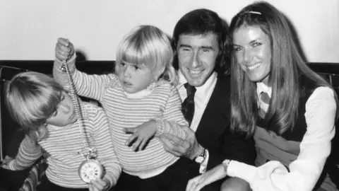 Lady Stewart A black and white picture of the Stewart Family.