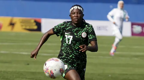 Blessing Illivieda in action for Nigeria