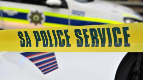 Police cordon in Johannesburg