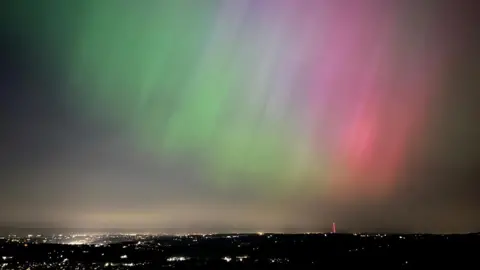 Northern Lights over Manchester