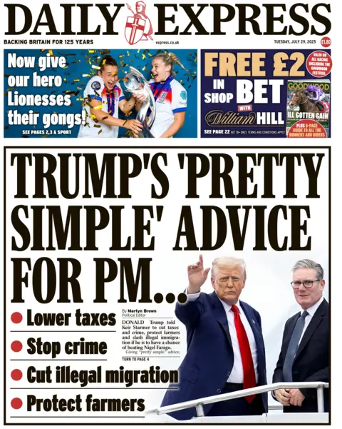  "Trump's 'pretty simple' advice for PM".