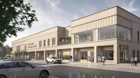 Artist's impression of new Shotley Bridge Hospital