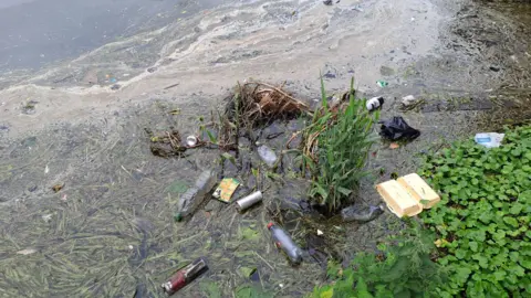 Paddle UK Some of the rubbish that had been dumped on the Nottingham Canal last year 