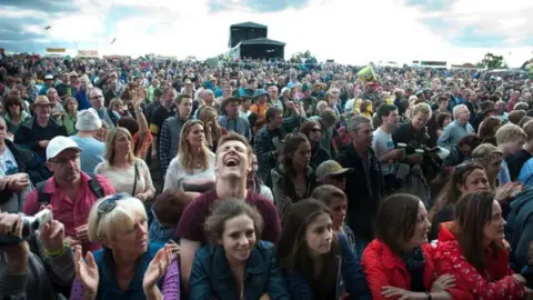 Getty Images A crowd from a previous year of the festival 