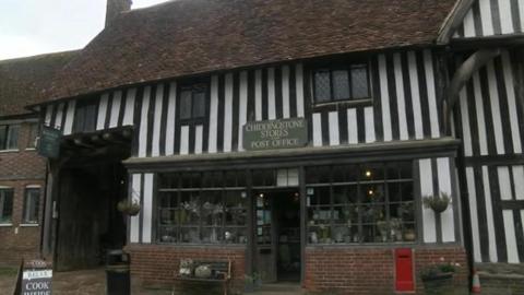 The exterior of the Tudor-built Tulip Tree shop 