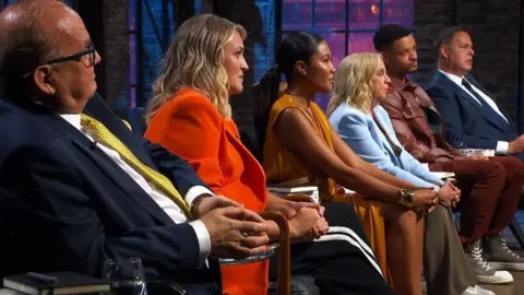 Touker Suleyman, Sara Davies, Emma Grede, Deborah Meaden, Steven Bartlett, Peter Jones on Dragons' Den